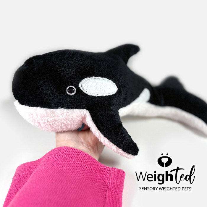 Weighted toy killer whale orca