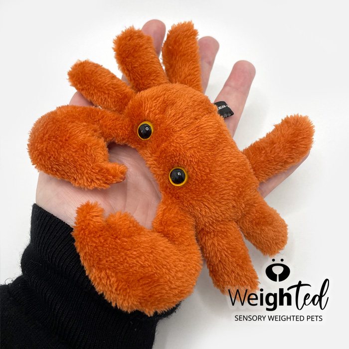 Weighted plushie crab