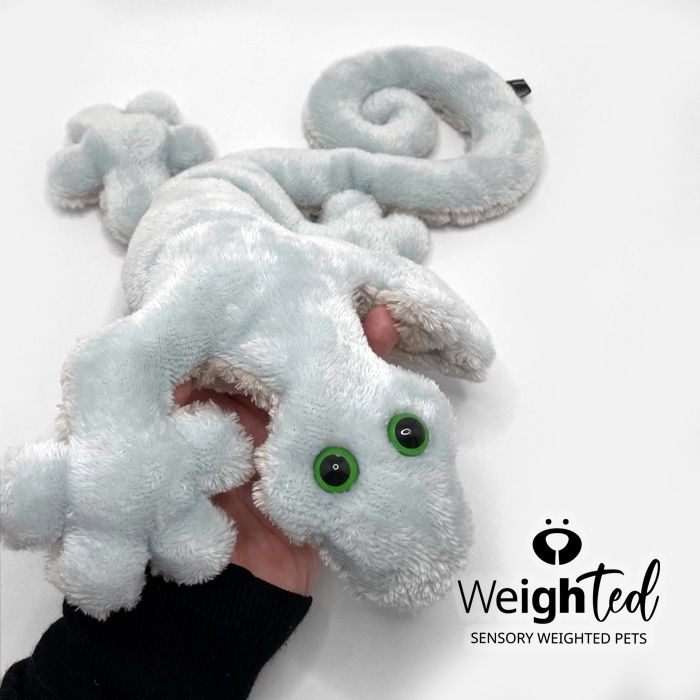 Weighted toy lizard