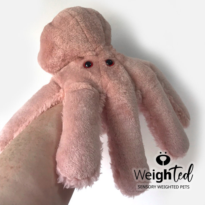 Weighted stuffed octopus