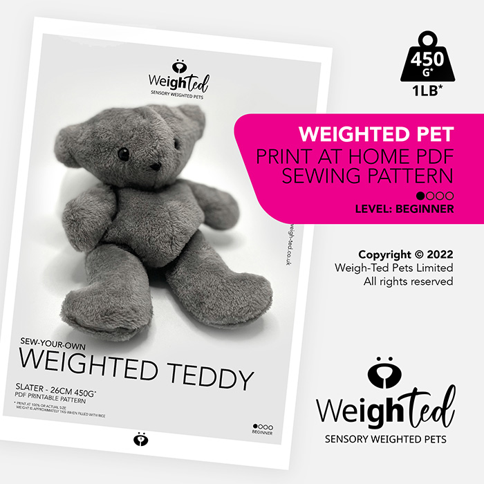 Weighted Teddy Sewing Pattern