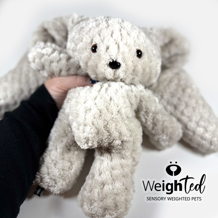 Weighted plush bunny rabbit
