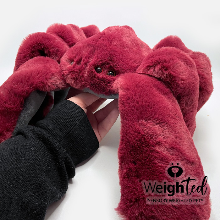 Weighted plush spider