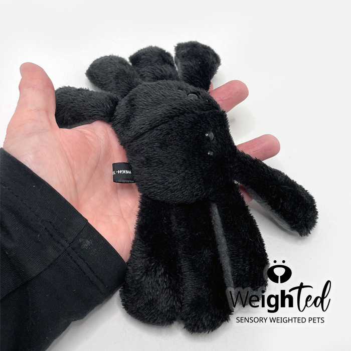 Weighted plush spider