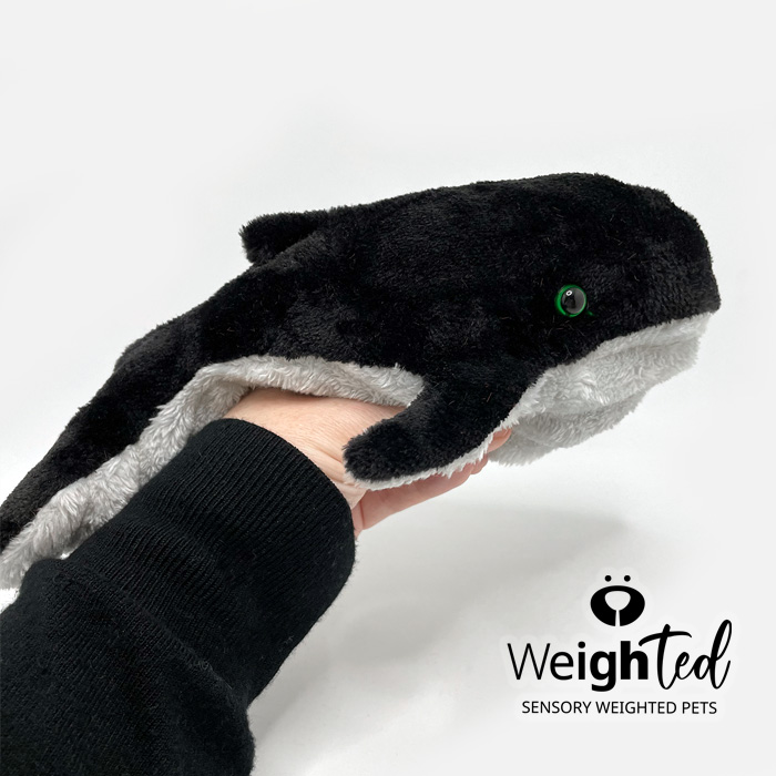 Weighted plush whale