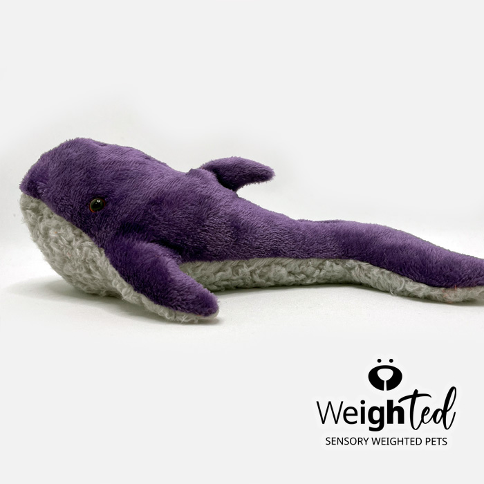 Weighted plush whale